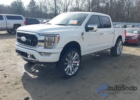 2021 Ford F-150 Platinum z USA, uszkodzony, nr VIN 1FTFW1E51MFA65834